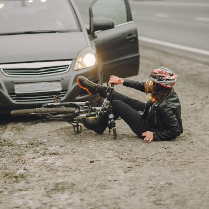 wypadek rowerzysty